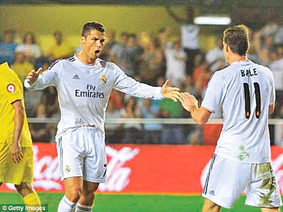 Ronaldo và Bale sẽ là niềm hy vọng của Real mùa giải năm nay. Ảnh: Dailymail
