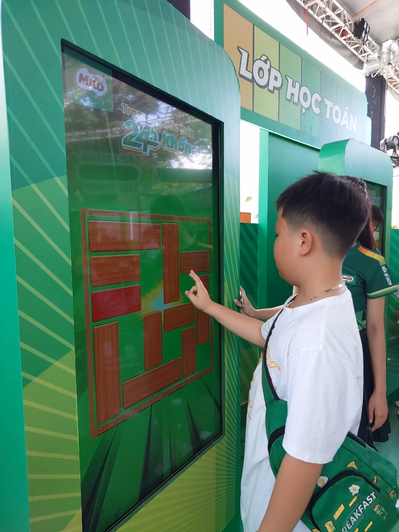 Tại sự kiện, trẻ được trải nghiệm nhiều trò chơi tương tác thú vị