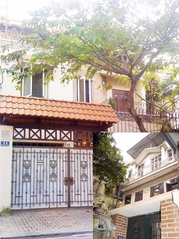 Nhà ông Lương Hoài Nam tại TPHCM (ảnh lớn) Ảnh: Hữu Vinh. Nhà ông Lương Hoài Nam tại số 16, ngõ 46A, phố Phạm Ngọc Thạch, Hà Nội (ảnh nhỏ). Ảnh: Phạm Yên