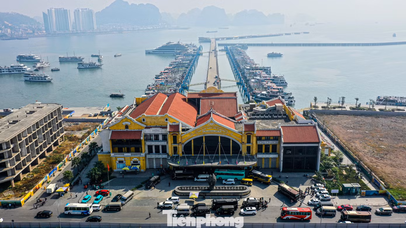Ghi nhận của báo Tiền Phong, nhiều đoàn xe xếp hàng trên dọc đường vào cảng và trước cửa để đón trả khách du lịch. Khách tham quan chủ yếu là khách quốc tế đến từ các nước Châu Âu và Châu Á...