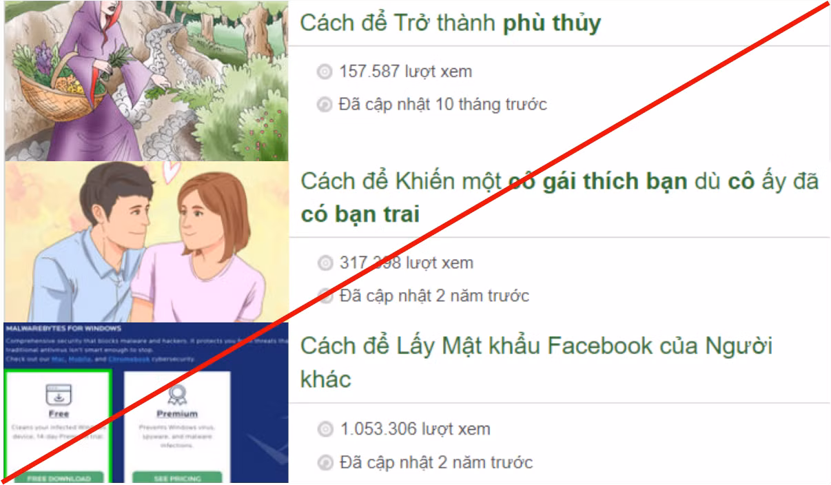 Những đề tài này lại rất thu hút, có bài lên tới vài trăm nghìn lượt đọc, dễ khuyến khích tâm lý muốn thử xem sao của người đọc.