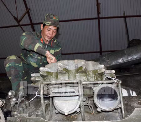 Cố định một cơ số nhỏ vật tư kỹ thuật trước khi hành quân