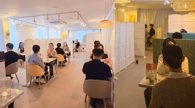 Những người tham gia hẹn hò tốc độ, gặp gỡ nhiều người trong một thời gian giới hạn. Ảnh: LoveTalkTalk Những người tham gia hẹn hò tốc độ, gặp gỡ nhiều người trong một thời gian giới hạn. Ảnh: LoveTalkTalk