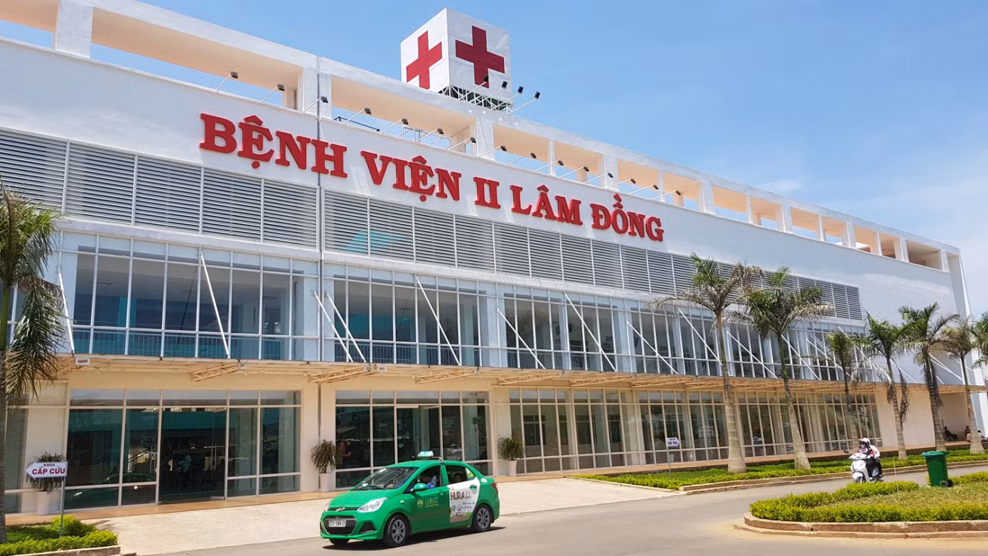 Trụ sở Bệnh viện II Lâm Đồng đặt tại TP Bảo Lộc.