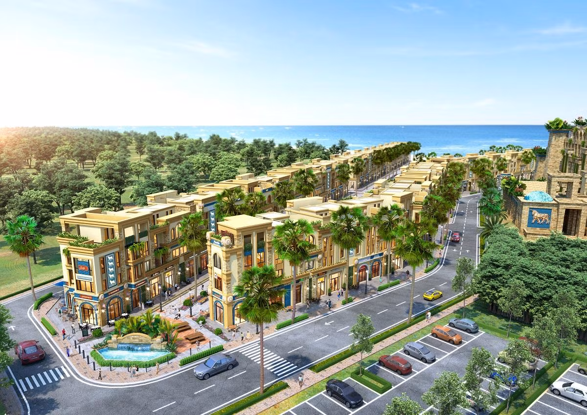 Dãy phố mua sắm Shophouse Babylon xanh mướt ngay con đường dẫn xuống biển Dãy phố mua sắm Shophouse Babylon xanh mướt ngay con đường dẫn xuống biển