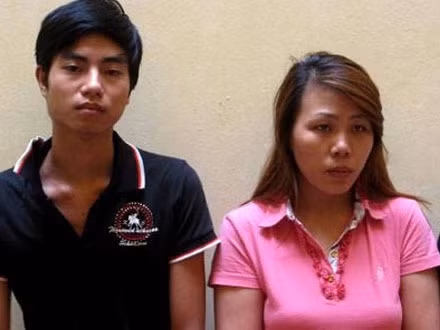 Nguyễn Thị Nguyệt và Trần Văn Thạch tại cơ quan điều tra