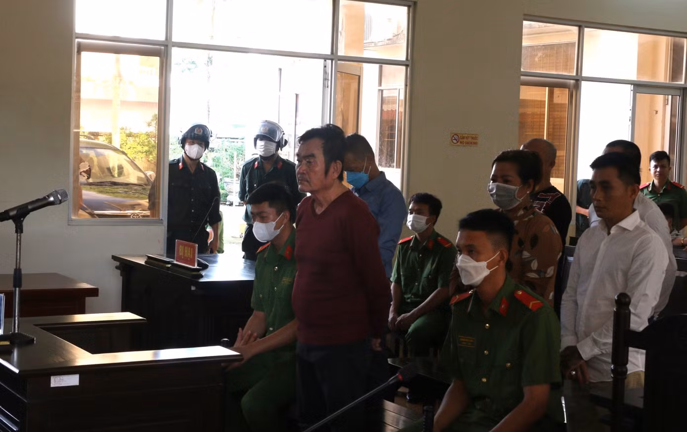 Ngô Việt Em tại toà sơ thẩm.