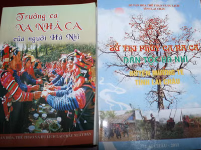 Một phần văn hóa của người Hà Nhì được sưu tầm rồi biên dịch ra tiếng phổ thông của nghệ nhân Pờ Lóng Tư. Một phần văn hóa của người Hà Nhì được sưu tầm rồi biên dịch ra tiếng phổ thông của nghệ nhân Pờ Lóng Tư