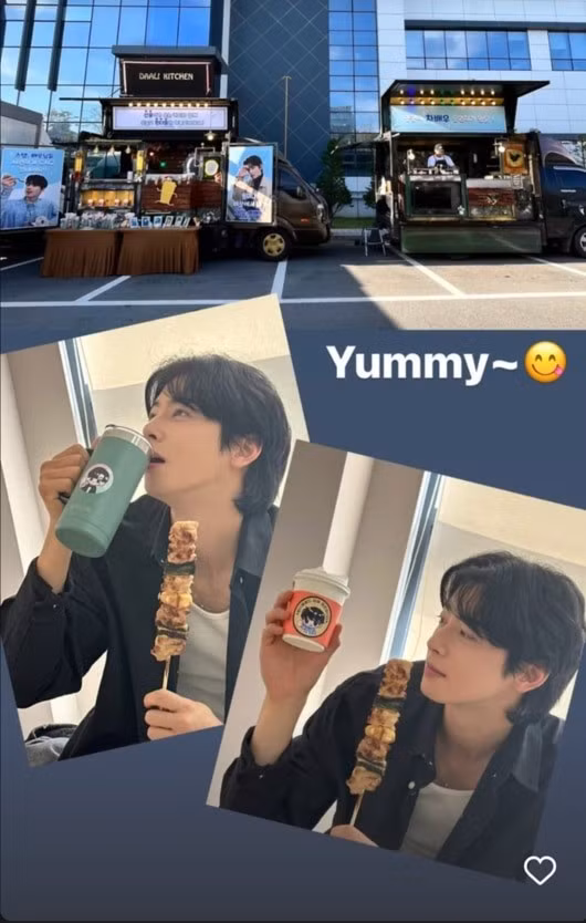 Cha Eun Woo tại phim trường My Lovely Dog Again.