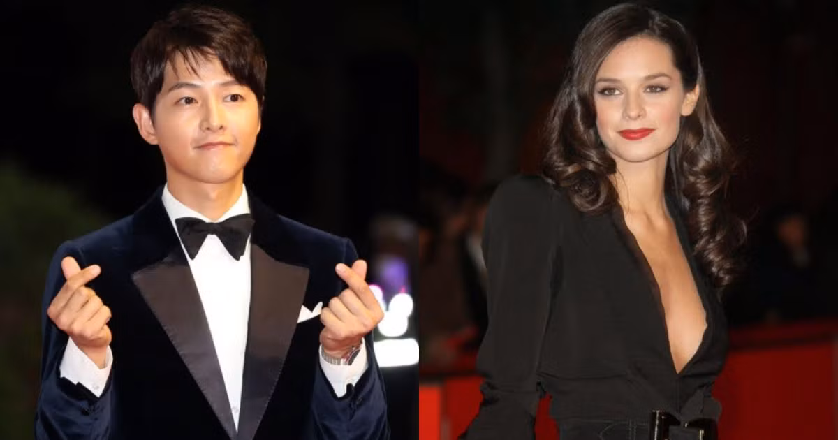 Song Joong Ki và bạn gái Katy Louise Saunders.
