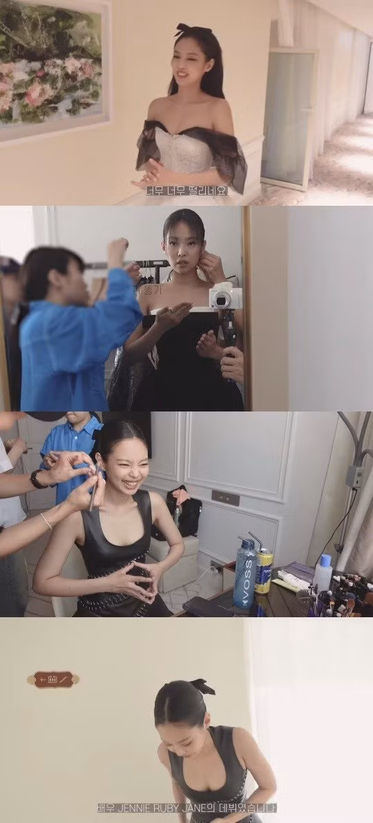 Trước khi khởi hành sang Việt Nam, Jennie đã đăng một video có tiêu đề Cannes vlog trên kênh YouTube Jennierubyjane. Theo chia sẻ của Jennie đó là lần đầu ra mắt của cô ấy với tư cách là một diễn viên.