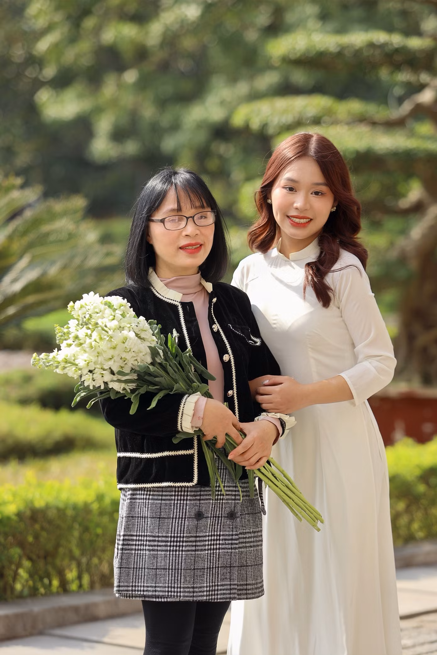 Với Trâm Anh, mẹ là người định hướng, dẫn đường chỉ lối và tiếp thêm tình yêu với môn Ngữ văn.