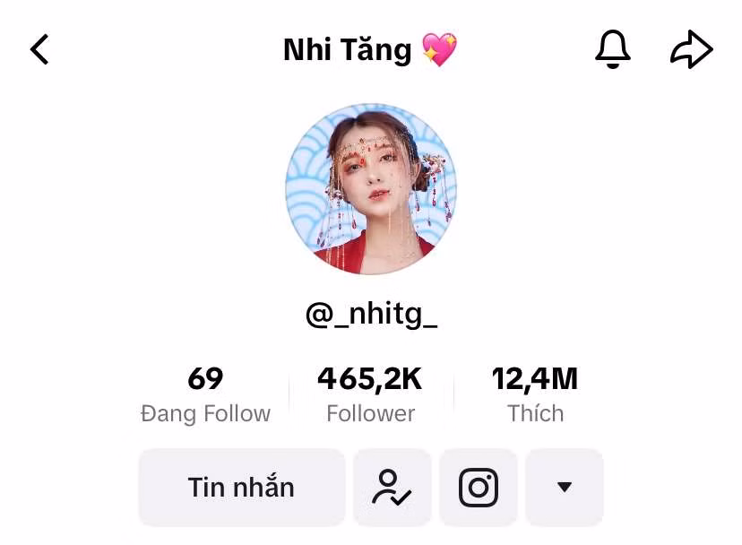 Cô nàng sở hữu kênh Tiktok cá nhân với hơn 465k người theo dõi. Cô nàng sở hữu kênh Tiktok cá nhân với hơn 465k người theo dõi.