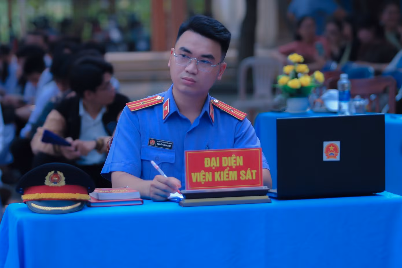 Phiên tòa giả định có sự phối hợp của Chi đoàn Viện Kiểm sát nhân dân huyện Hòa Vang, Thành phố Đà Nẵng.