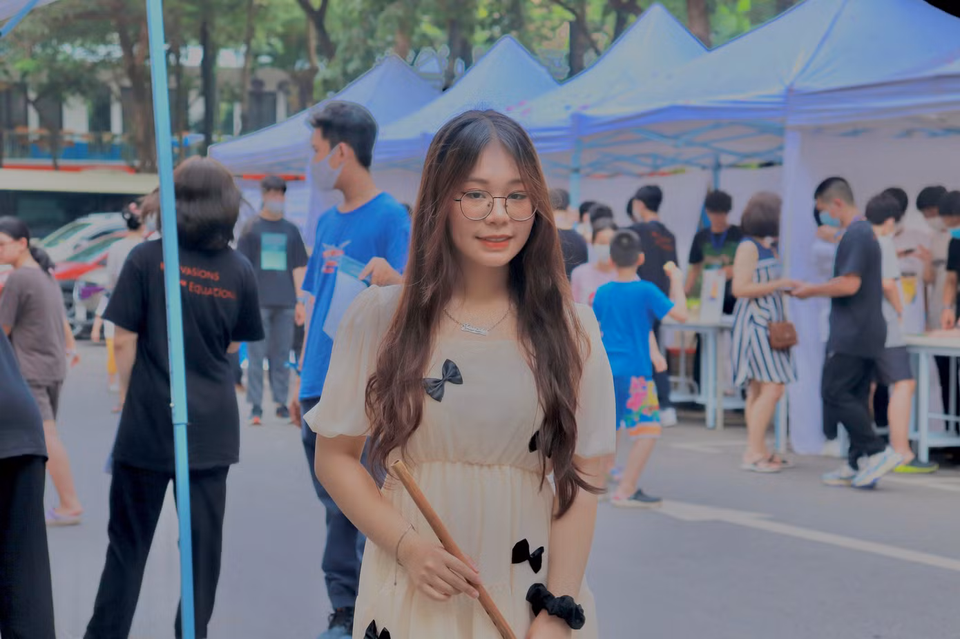 Trâm Anh tự hào nhất là thành công chinh phục được giấc mơ du học Mỹ và giành được 1 trong 3 suất học bổng Kanthak dành cho sinh viên quốc tế.