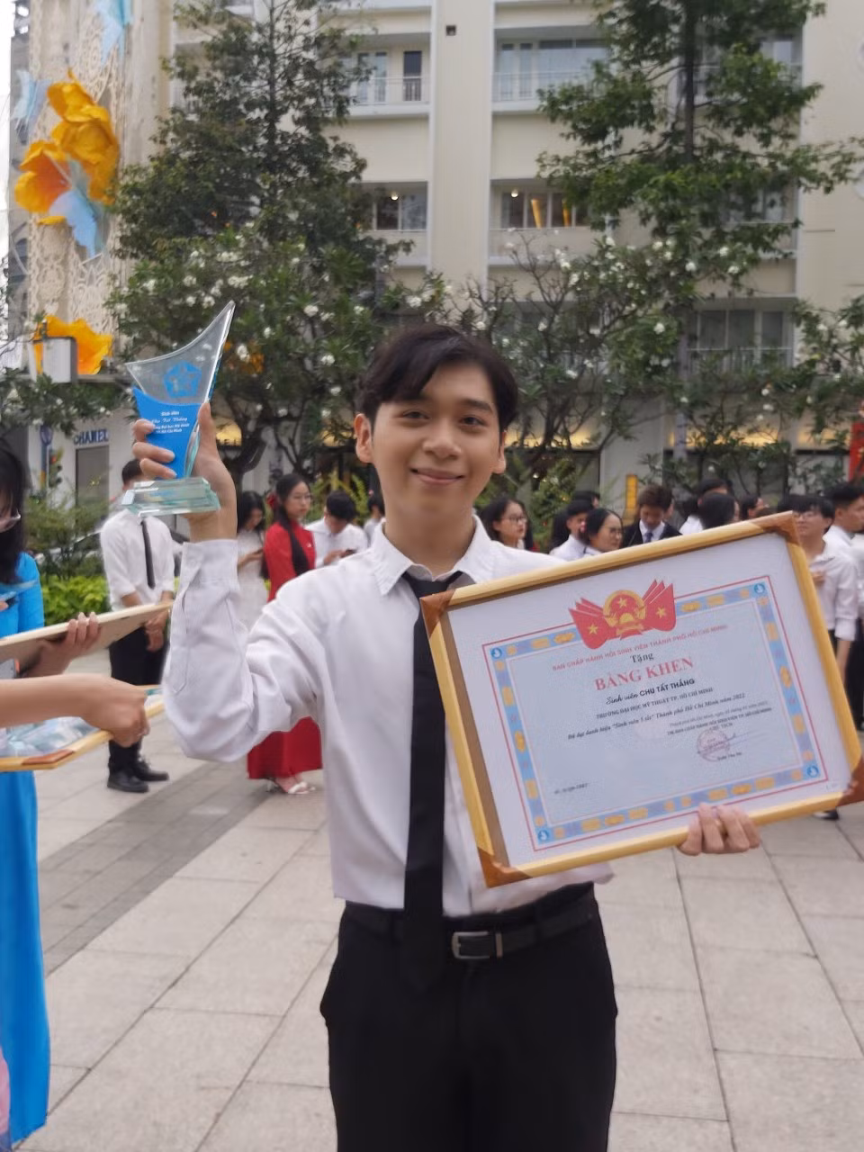 Đạt danh hiệu “Sinh viên 5 tốt” Thành phố Hồ Chí Minh năm học 2022. Đạt danh hiệu “Sinh viên 5 tốt” Thành phố Hồ Chí Minh năm học 2022.