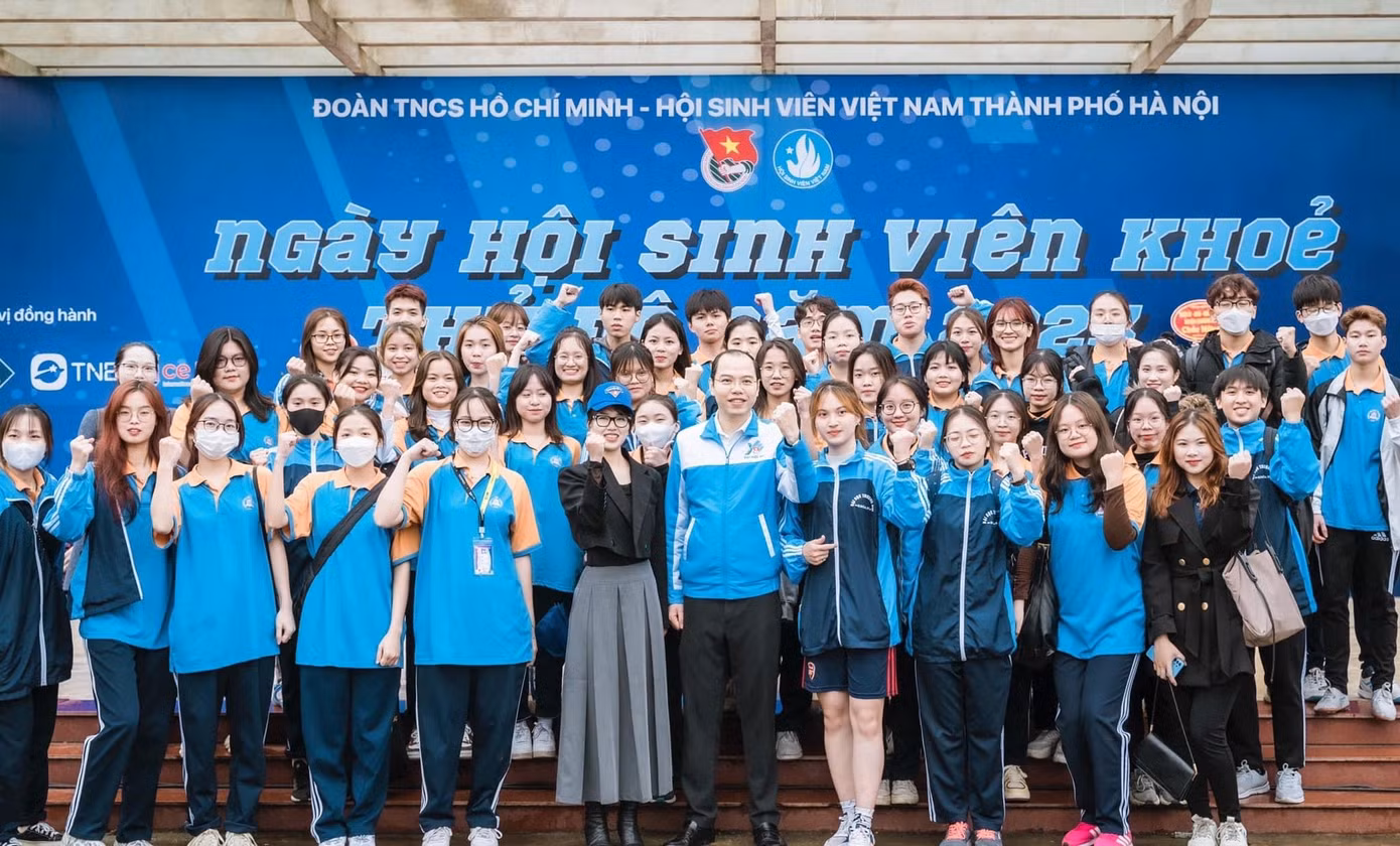 Tham gia Ngày hội sinh viên khoẻ Thủ đô 2023.