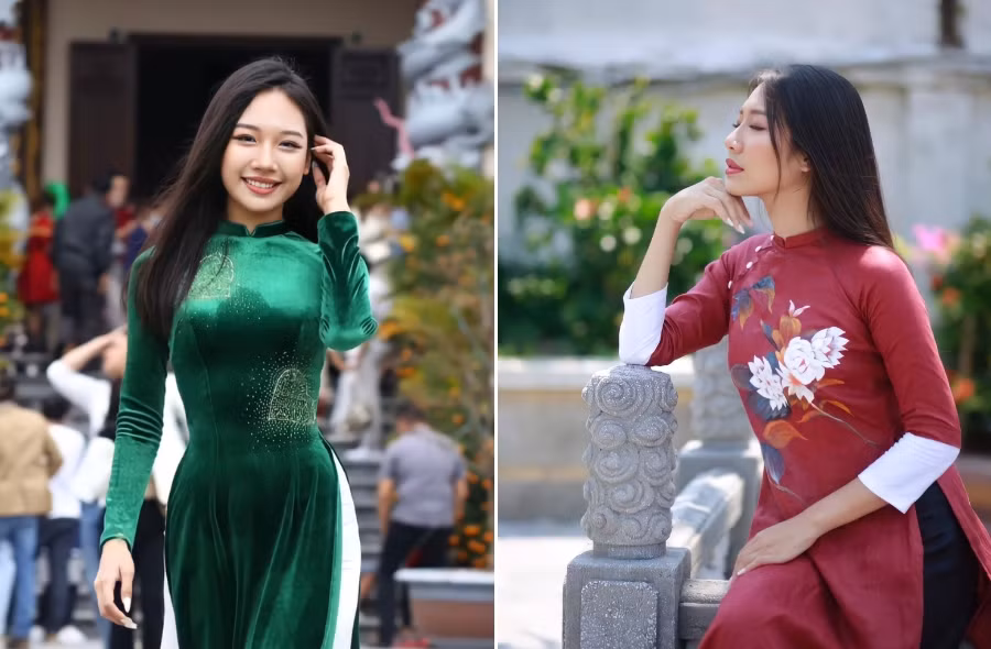Hình ảnh duyên dáng của cô trong tà áo dài. Hình ảnh duyên dáng của cô trong tà áo dài.