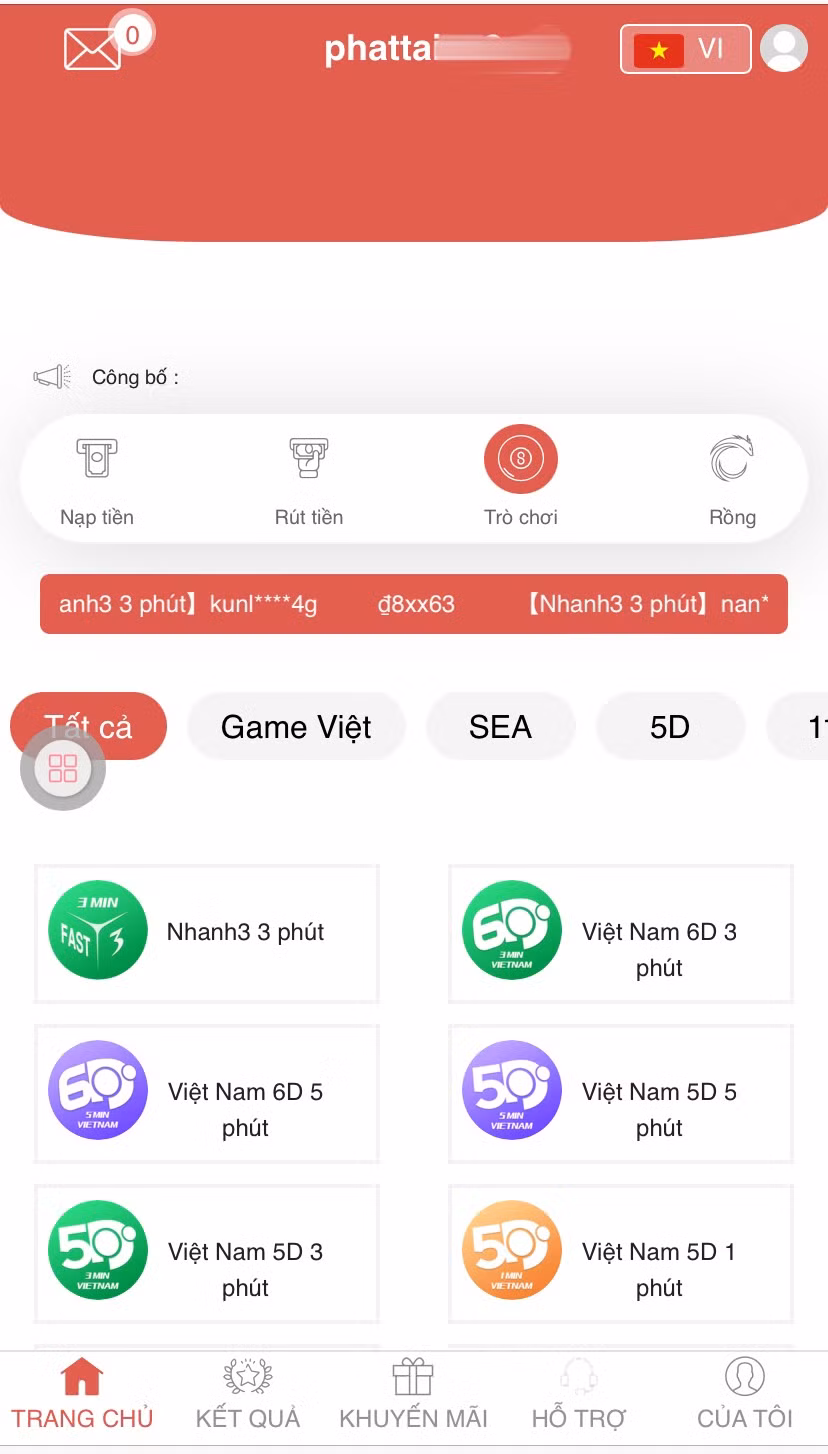 Giao diện trang web lừa đảo với các trò cờ bạc. Giao diện trang web lừa đảo với các trò cờ bạc.