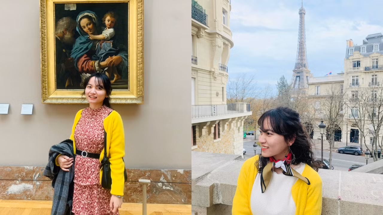 Cô gái Việt tại thủ đô Paris, Pháp. Cô gái Việt tại thủ đô Paris, Pháp.