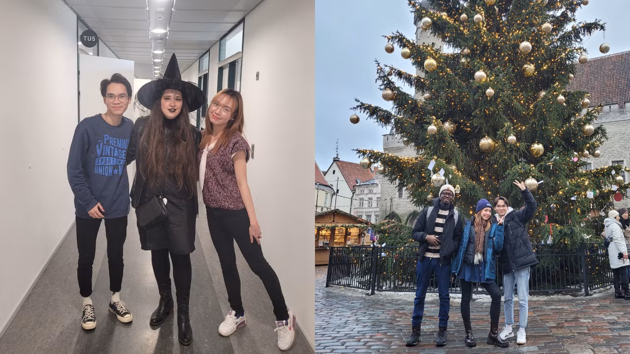Đón Halloween và Giáng sinh tại châu Âu.
