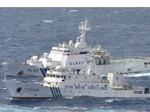 Tàu Hải giám của Trung Quốc thường xuyên xuất hiện ở khu vực Điếu Ngư/Senkaku