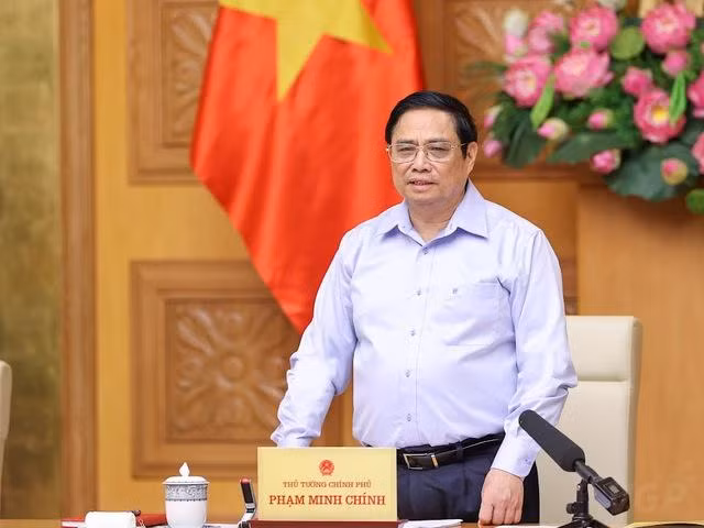 Thủ tướng Phạm Minh Chính chủ trì phiên họp của Ban Chỉ đạo Nhà nước các công trình, dự án trọng điểm (ảnh Nhật Bắc)