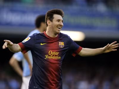 Messi đã lập kỷ lục chọc thủng lưới mọi đối thủ tại La Liga. Ảnh: Getty Images