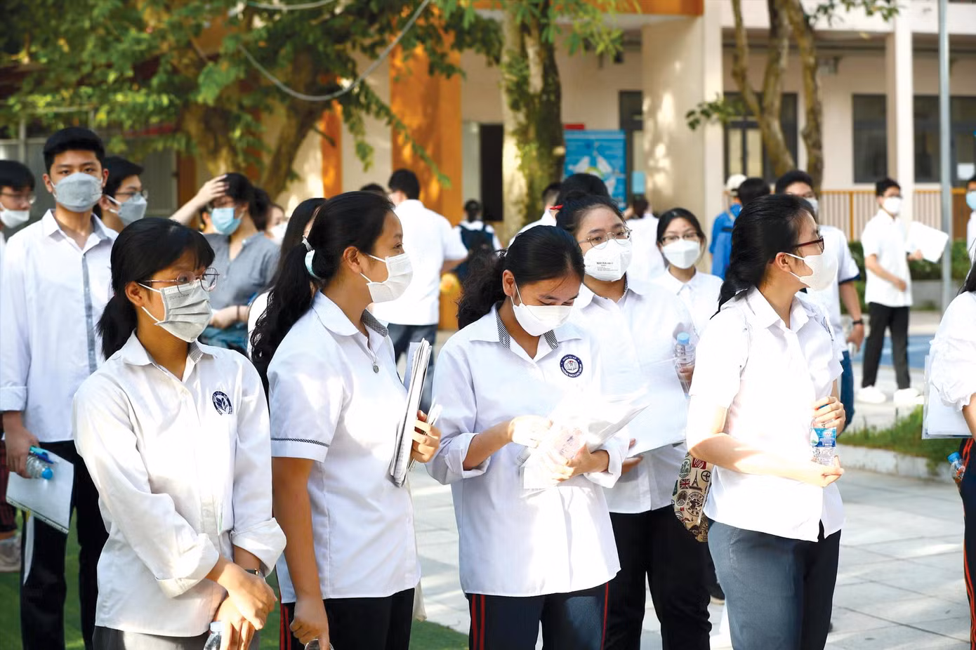 Chuyên gia cho rằng, gắn thi tốt nghiệp THPT với thi tuyển sinh đại học đang làm cho kỳ thi trở nên căng thẳng, áp lực với người học Ảnh: Như Ý