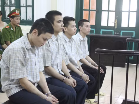 Các bị cáo tại tòa