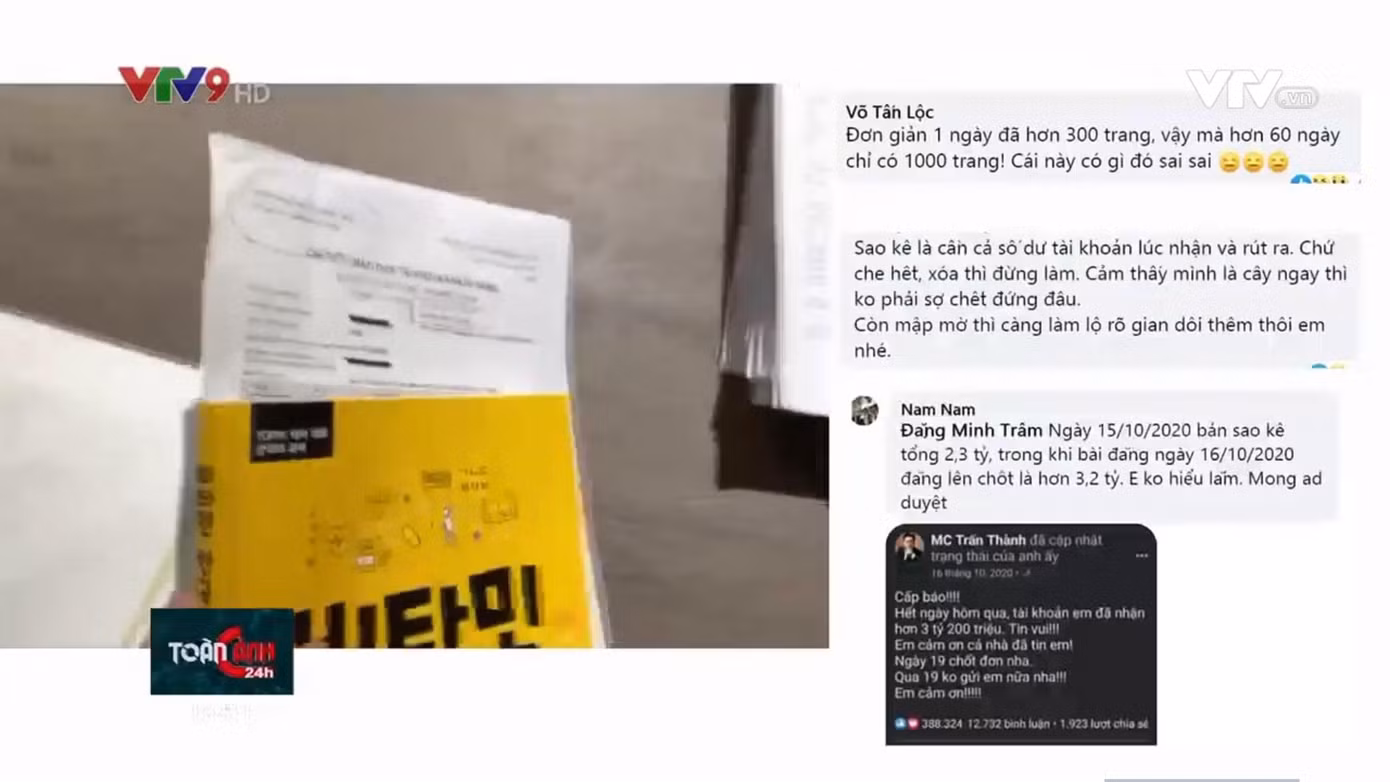 Clip Trấn Thành đăng tải lên trang cá nhân để giải đáp thắc mắc của dư luận về số tiền kêu gọi quyên góp từ thiện. Dù nam MC tận tình giải thích nhưng nhiều ý kiến không đồng tình, nhiều người còn tỏ ra nghi ngờ tính xác thực của bản sao kê, cho rằng có chỉnh sửa thậm chí là làm giả.