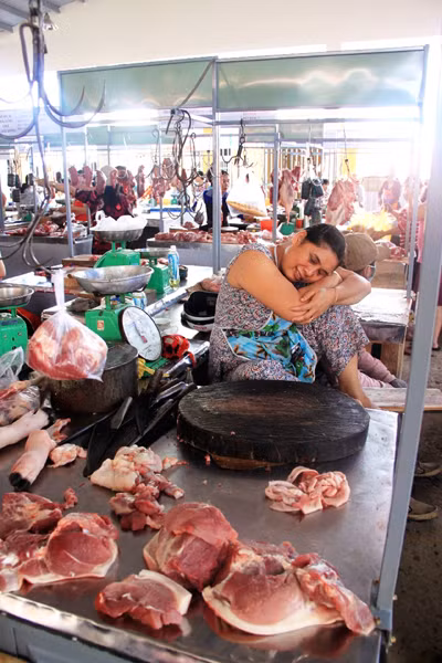 Chợ An Hải Đông. Ảnh: NGUYỄN HUY