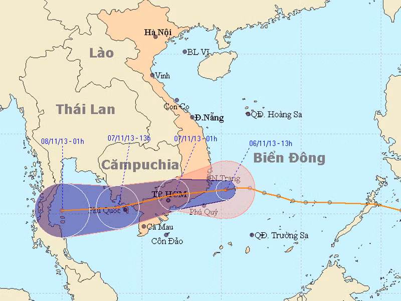 Áp thấp nhiệt đới gây mưa ở nhiều nơi