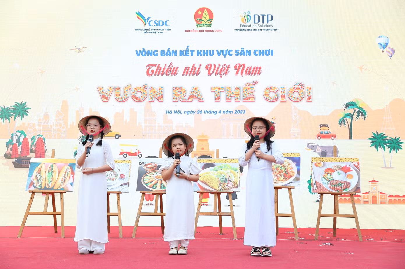 Các tiết mục tranh tài tại vòng bán kết của Sân chơi "Thiếu nhi Việt Nam - Vươn ra thế giới" Các tiết mục tranh tài tại vòng bán kết của Sân chơi "Thiếu nhi Việt Nam - Vươn ra thế giới"