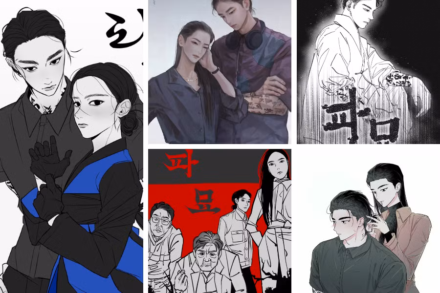 Exhuma còn tạo ra xu hướng "manhwa hóa" mới trên Twitter, khi mỗi ngày có không dưới 1 nghìn fan-art ra đời.