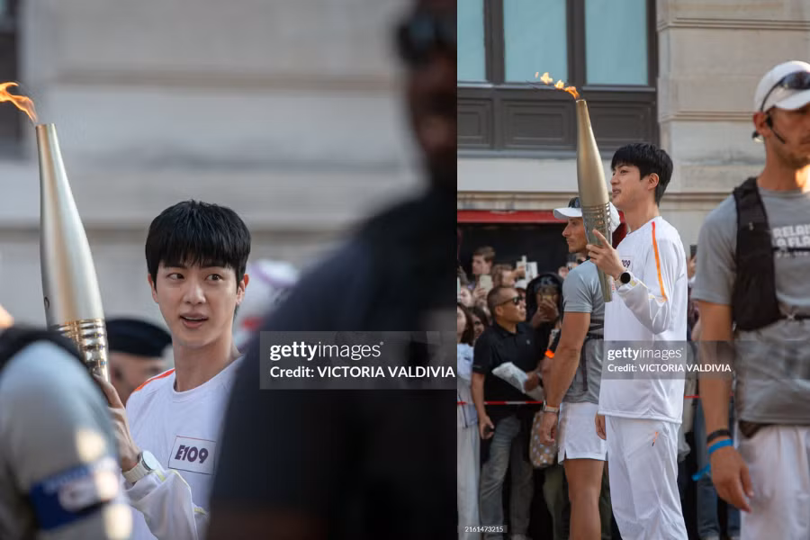 Ảnh từ "hung thần" gettyimages cũng không làm khó được nhan sắc nổi bật của anh cả BTS.