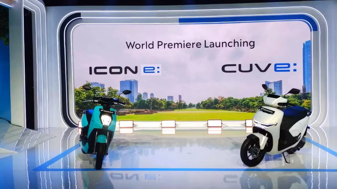 Bộ đôi xe máy điện Honda ICON e: và Honda CUV e: ra mắt tại Indonesia hôm 9/10.
