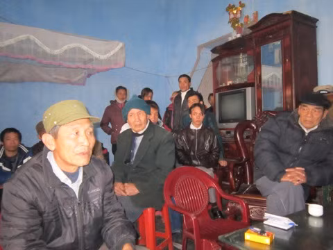 Người thân của gia đình anh Hoàng Văn Thành