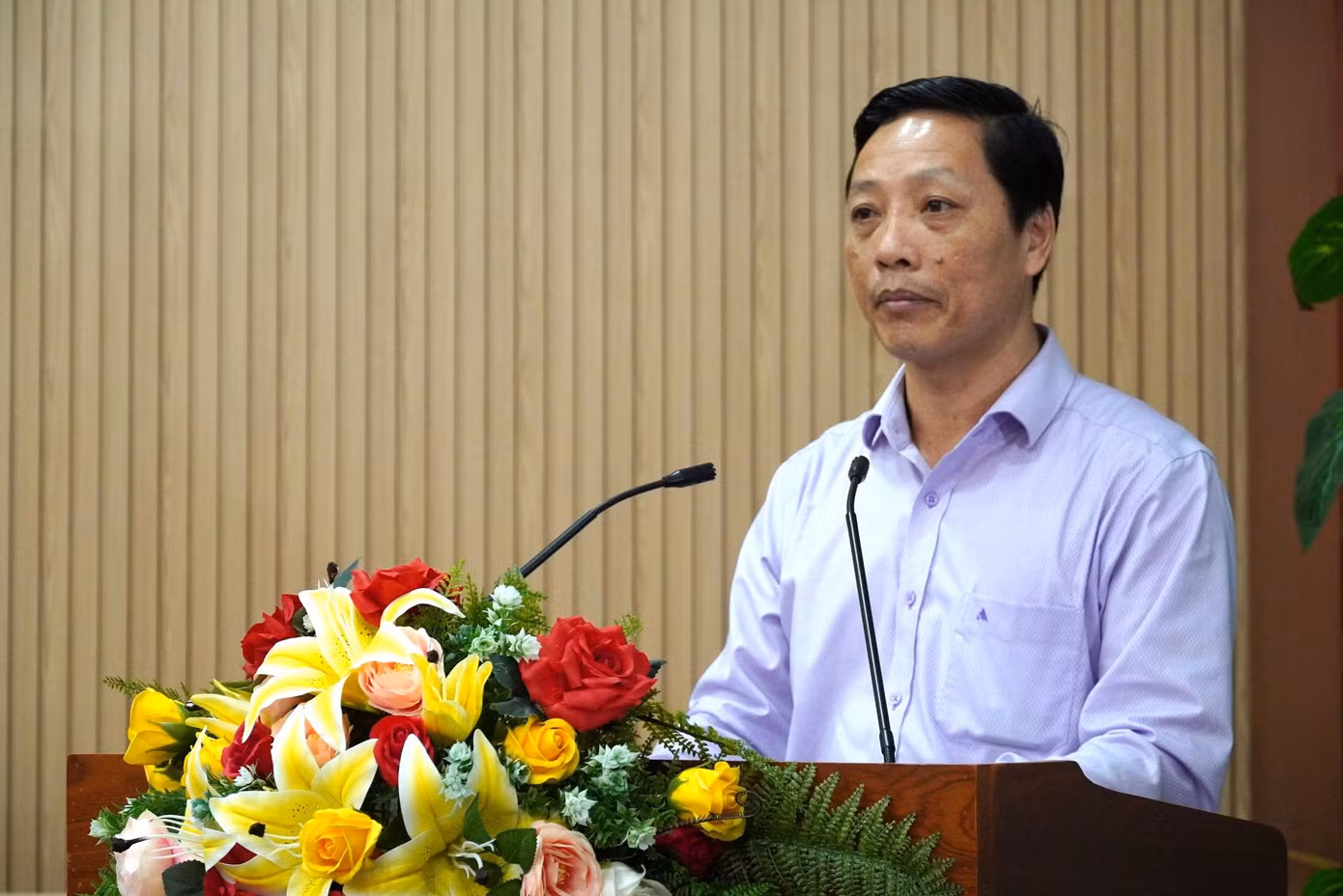 Ông Tiêu Minh Tiên - Phó Giám đốc Sở Văn hóa - Thể thao và Du lịch tỉnh Cà Mau - thông tin tại buổi họp báo. Ông Tiêu Minh Tiên - Phó Giám đốc Sở Văn hóa - Thể thao và Du lịch tỉnh Cà Mau - thông tin tại buổi họp báo.