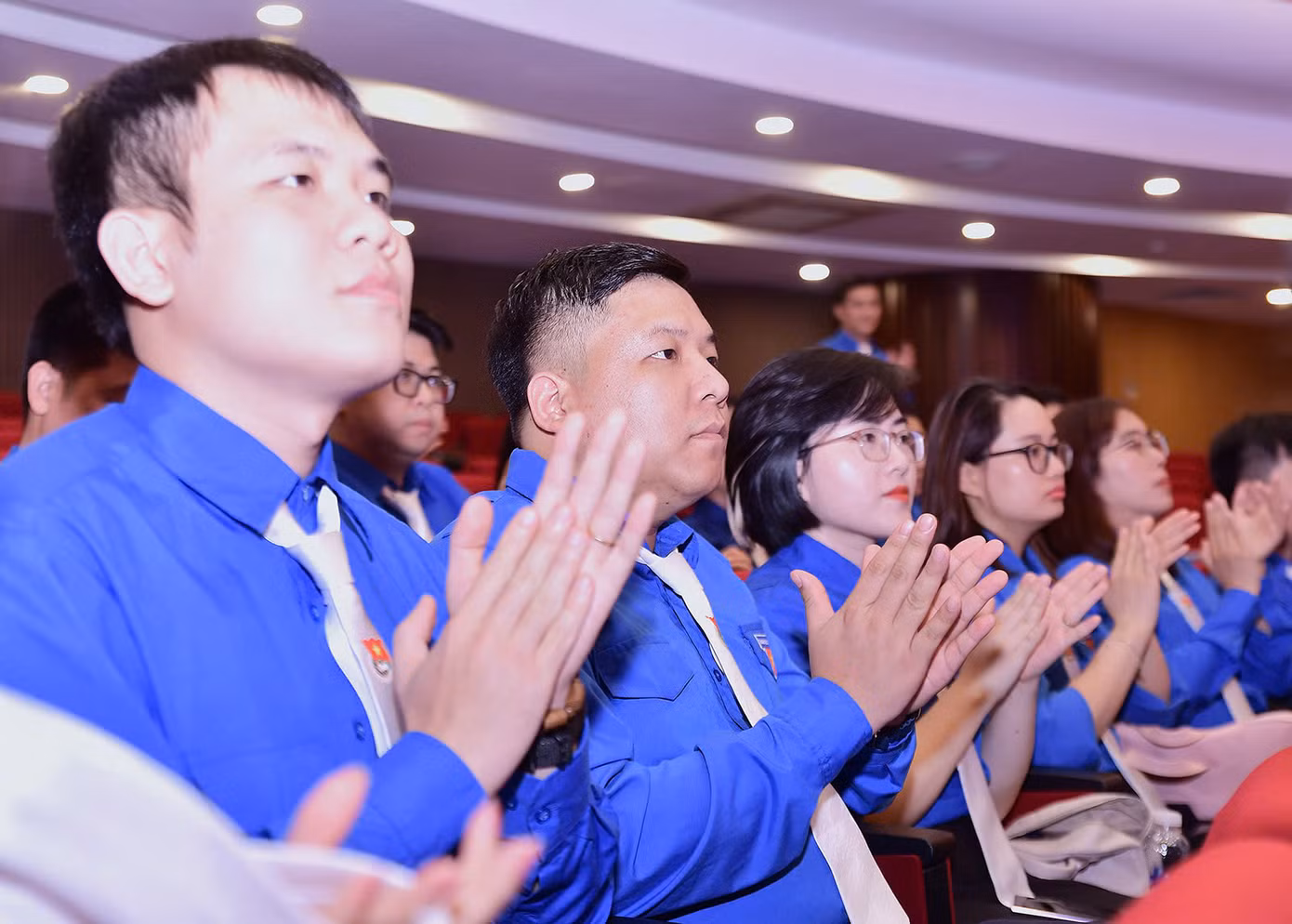 Các bạn trẻ tham gia lễ tuyên dương Các bạn trẻ tham gia lễ tuyên dương