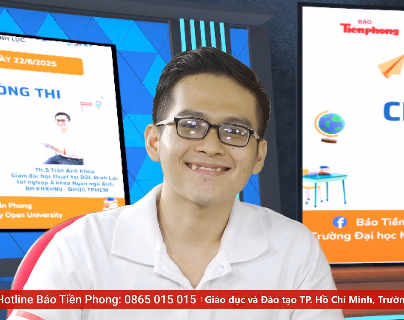 ThS Trần Anh Khoa chỉ thêm 'mẹo' cho thí sinh khi làm bài thi trắc nghiệm.