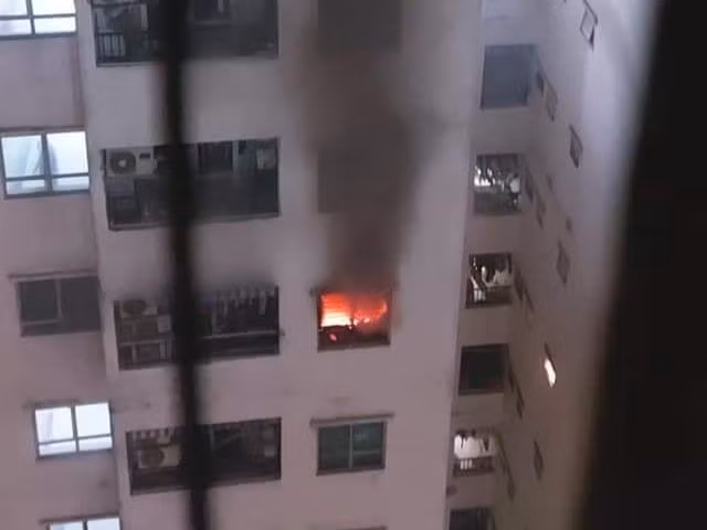 Hiện trường vụ cháy.