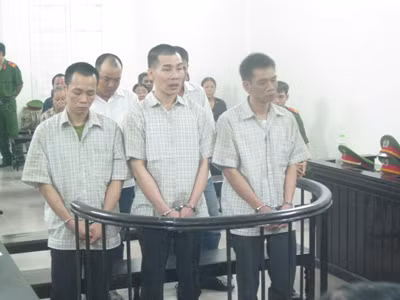 Các bị cáo tại tòa. Các bị cáo tại tòa