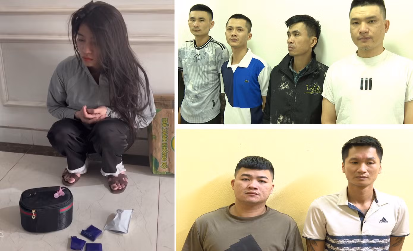 Các đối tượng bị bắt giữ trong vụ án