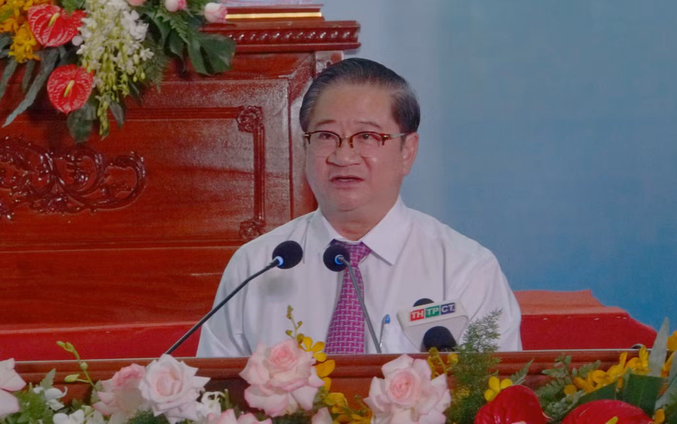 Ông Trần Việt Trường - Chủ tịch UBND TP. Cần Thơ phát biểu. Ảnh: Hòa Hội