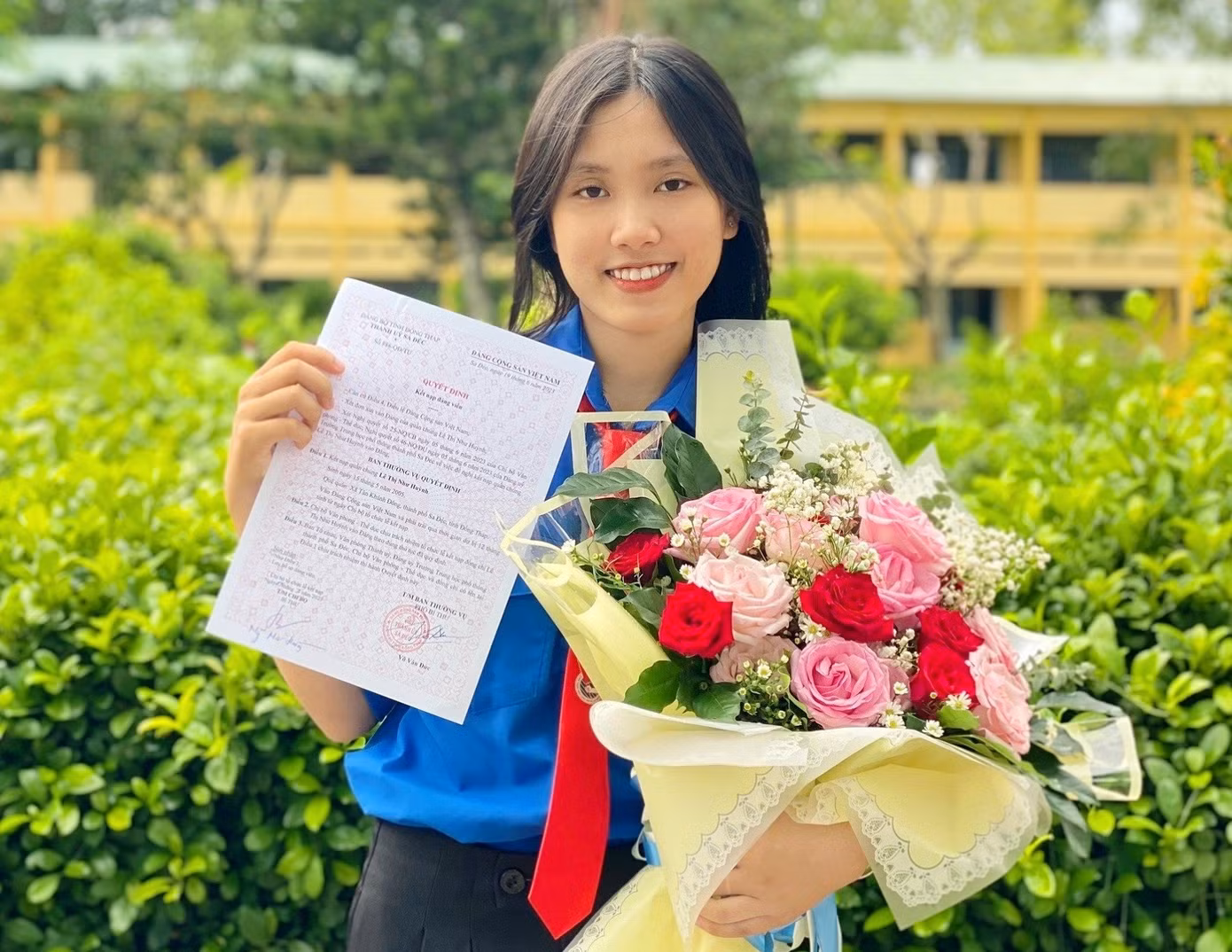 Đảng viên trẻ Lê Thị Như Huỳnh. Ảnh: TĐ ĐT Đảng viên trẻ Lê Thị Như Huỳnh. Ảnh: TĐ ĐT