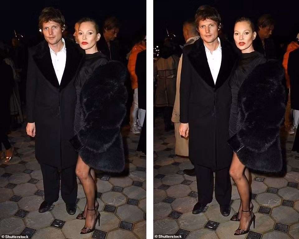 Hộ tống Kate Moss đến sự kiện thời trang cao cấp là bạn trai kém 13 tuổi Nikolai von Bismarck.