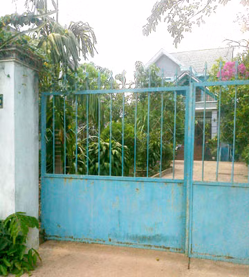 Căn nhà của vợ chồng ông Trần Đình Chiến, nơi bị cướp đột nhập lấy 186 lượng vàng
