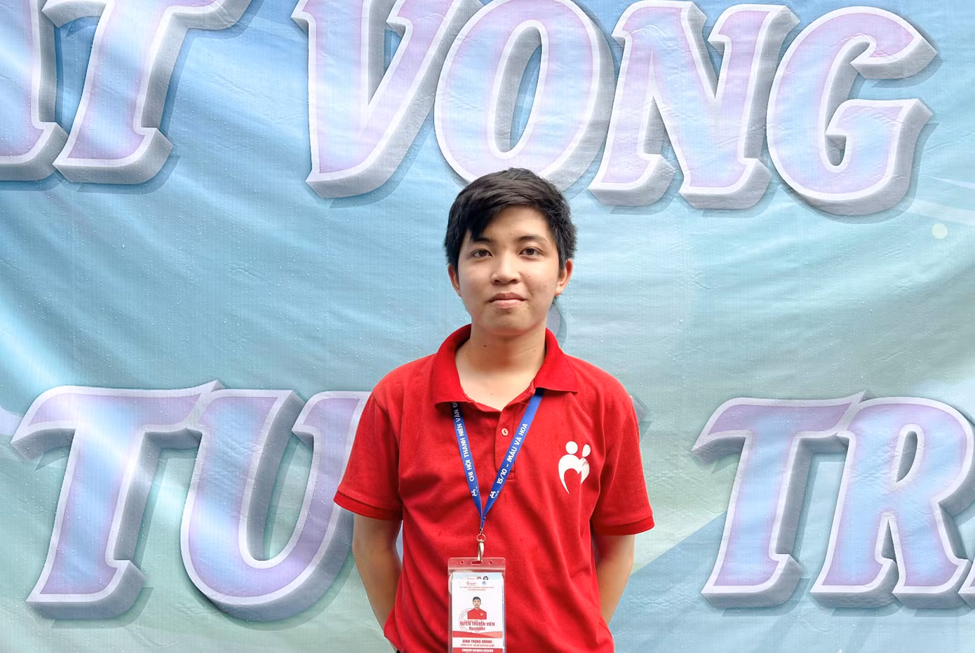 Đinh Trọng Khang - Đội trưởng Đội thanh niên vận động hiến máu trường Đại học Bách Khoa Hà Nội.