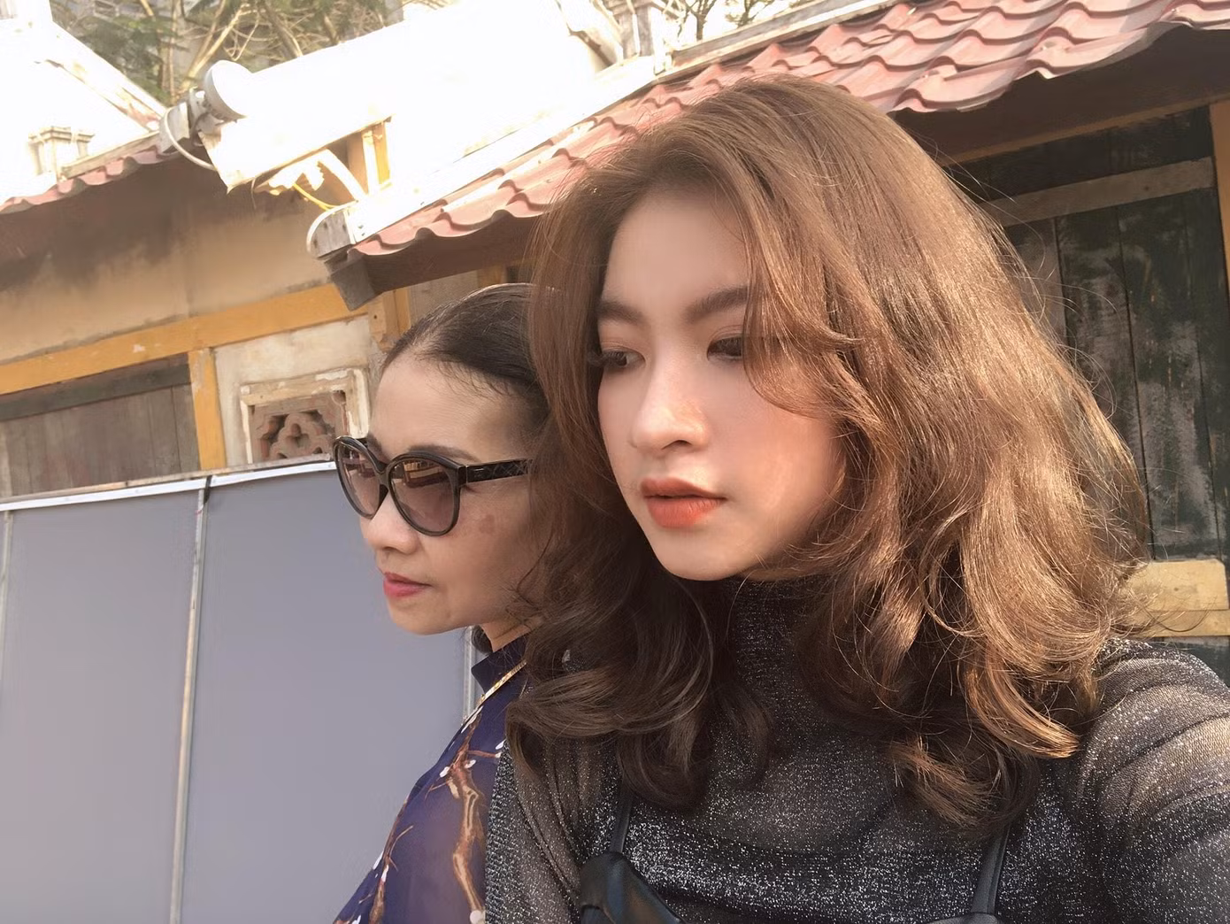 Minh Anh và mẹ